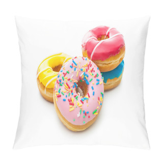Personality  Delicious Donuts With Sprinkles Pillow Covers