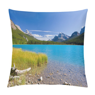 Personality  Lake Waterfowl, Banff National Park, Canada Pillow Covers