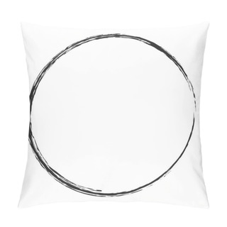 Personality  Grungy Circle Blob, Blotch Vector Pillow Covers