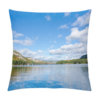 Personality  Sunrise Above Forest Lake Pillow Covers
