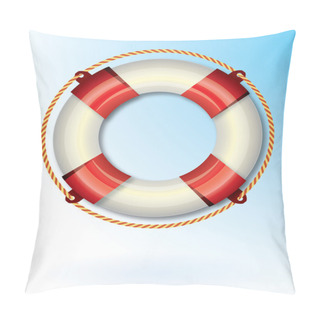 Personality  Red Life Buoy Pillow Covers