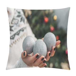 Personality  Christmas Baubles Pillow Covers
