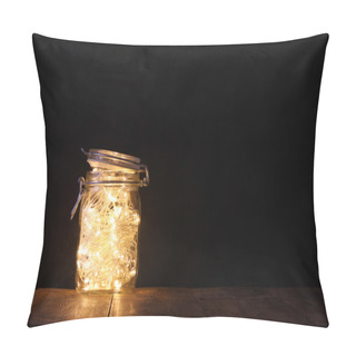 Personality  Fairy Lights In Mason Jar Pillow Covers