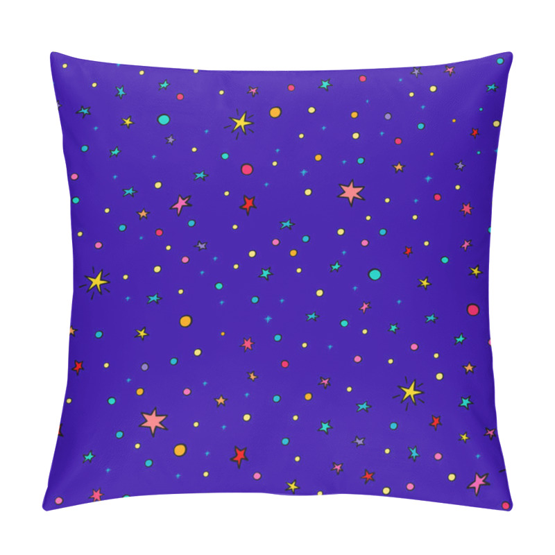 Personality  Cosmos space astronomy simple seamless pattern pillow covers