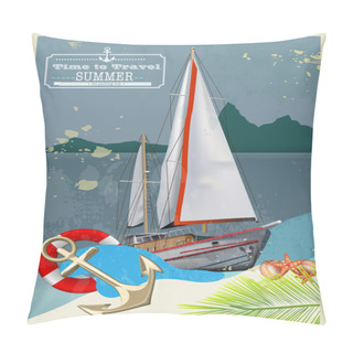 Personality  Time To Travel Background Pillow Covers