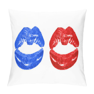 Personality  Lipstic Kiss Background  Pillow Covers