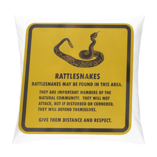 Personality  Rattlesnake Sign Pillow Covers