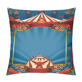 Personality  Blue Magic Circus Poster Pillow Covers