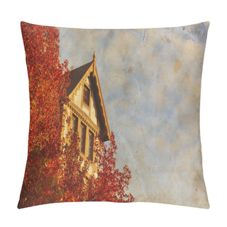 Personality  Red Brick House Pillow Covers