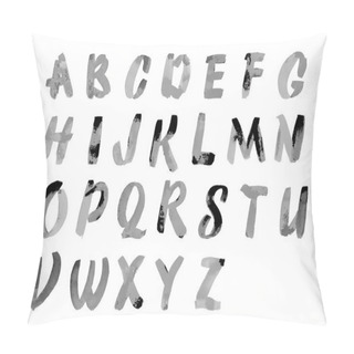 Personality  Modern Vector Watercolor Alphabet. Pillow Covers