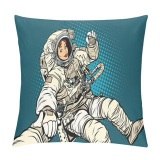 Personality  Follow Me, Woman Astronaut Pillow Covers