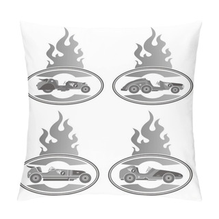 Personality  Retro Car Art Theme Pillow Covers