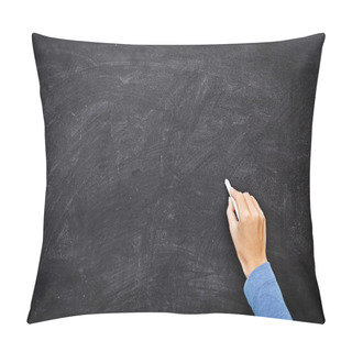 Personality  Hand Writing On Chalkboard Or Blackboard Pillow Covers