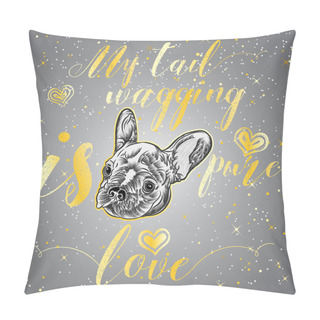 Personality  Portrait Of French Bulldog Pillow Covers