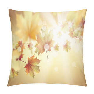 Personality  Autumn Leaves Background Pillow Covers