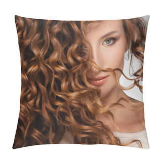 Personality  Woman With Beautifull Hair Pillow Covers