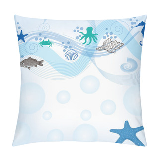 Personality  Sea Background Pillow Covers