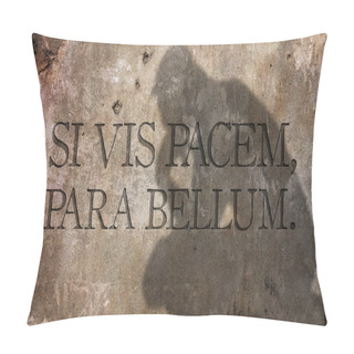 Personality  Si Vis Pacem, Para Bellum. A Latin Adage. Pillow Covers
