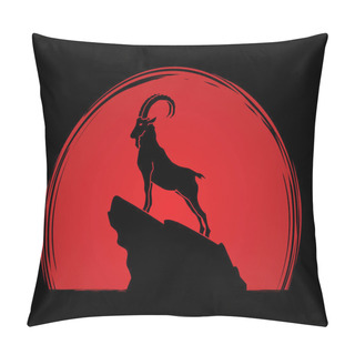 Personality  Ibex Standing On The Cliff  Pillow Covers