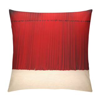 Personality  Red Draped Theater Stage Curtains Pillow Covers
