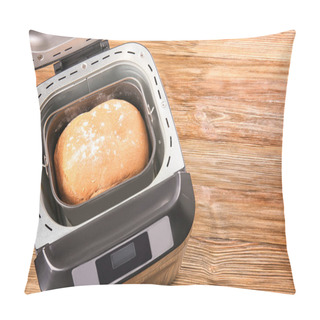 Personality  Fresh Crusty Loaf In Bread Maker  Pillow Covers