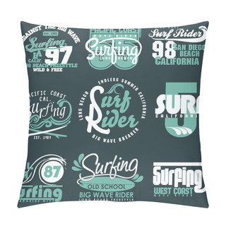 Personality  Surfing T-shirt Graphic Design Pillow Covers