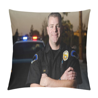 Personality  Smiling Officer Pillow Covers