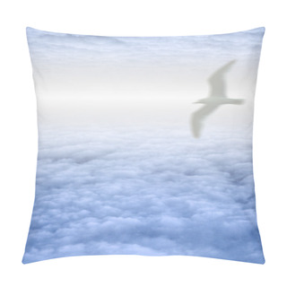 Personality  White Bird In Clouds Pillow Covers