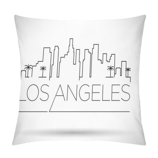 Personality  Los Angeles City Line Silhouette Pillow Covers