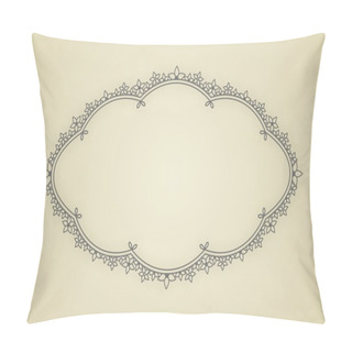 Personality  Vector Ornate Frame Pillow Covers