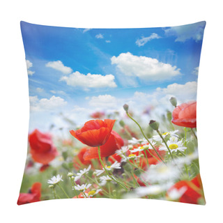 Personality  Red Poppies  Pillow Covers