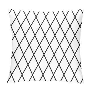 Personality  Black And White Geometric Rhombus Seamless Pattern. Simple Geo Background. Lattice Pattern. Modern Minimalistic Modern. Contemporary Vector Print For Fabric, Wrapping, Stationery, Wallpaper And Pillow Covers