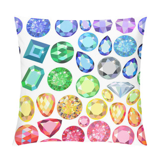 Personality  Seamless Scattered Borders Of Gems Pillow Covers