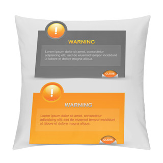 Personality  Warning Notification Windows Pillow Covers