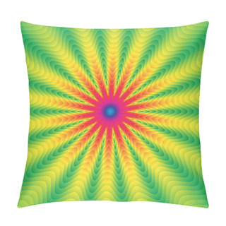 Personality  Blended Shapes With Gradient Fills, Abstract Psychedelic Backgro Pillow Covers