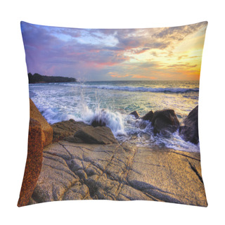 Personality  Tropical Colorful Sunset. Pillow Covers