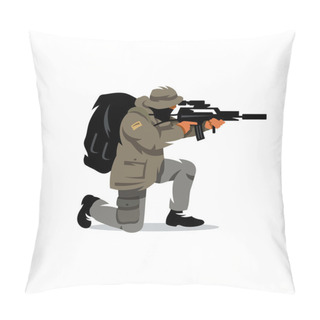 Personality  Tactical Shooting Warrior Pillow Covers