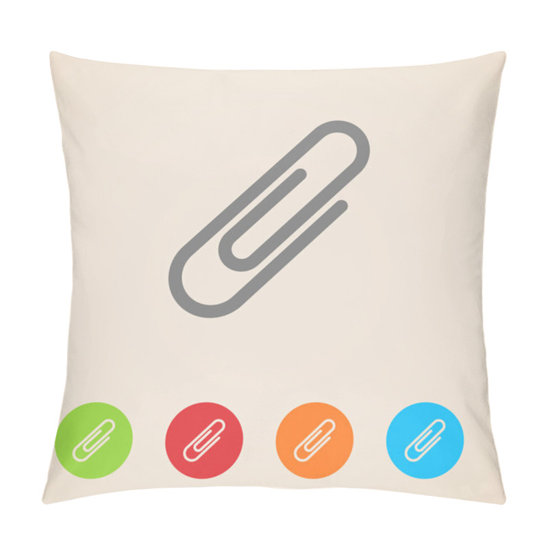 Personality  Vector paper clip icons pillow covers