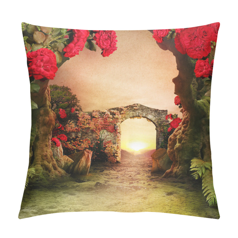 Personality  Romantic garden landscape pillow covers