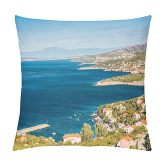 Personality  Village On Croatian Coast Pillow Covers