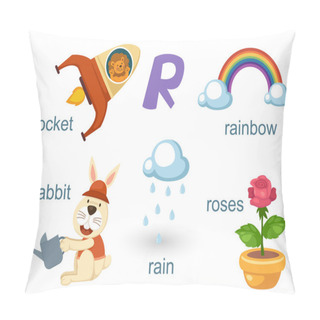 Personality  Alphabet.R Letter Pillow Covers