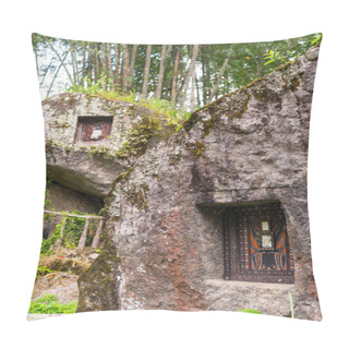 Personality  Traditional Burial Site In Tana Toraja Pillow Covers