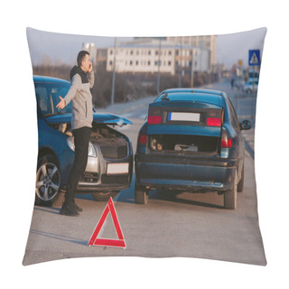 Personality  Driver Is Shocked After Car Wreck Pillow Covers