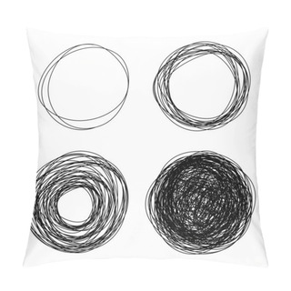 Personality  Pencil Drawn Circles Bubbles Pillow Covers