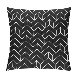 Personality  Abstract Seamless Pattern. With Stripes, Lines. Geometric Vector Background. Black And White Texture. Graphic Modern Pattern. Pillow Covers