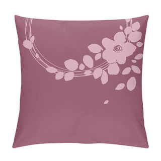 Personality  Flowers Circle Frame Pillow Covers