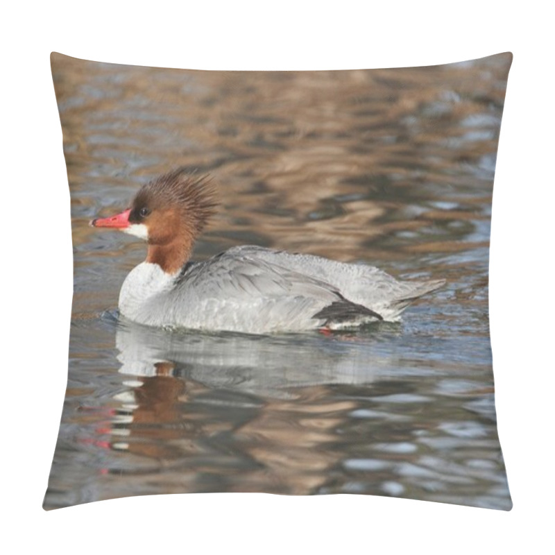 Personality  Female Common Merganser Pillow Covers