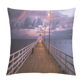Personality  Beautiful Sunrise On The Pier Pillow Covers