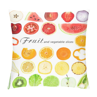 Personality  Fruit And Vegetable Slices Pillow Covers