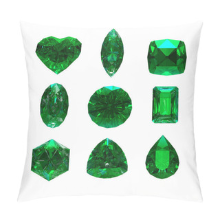 Personality  Group Of Emerald Shape With Clipping Path Pillow Covers